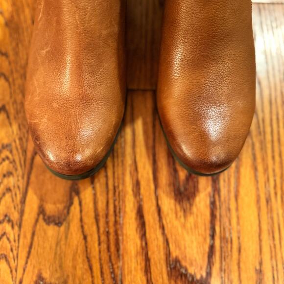 Naturalizer Kepler Women's 9.5 Brown Leather Closed Toe Booties Boho Western - Picture 2 of 13